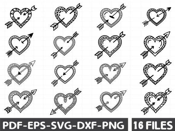 Arrow Heart SVG: A Graphic Asset for Crafting
