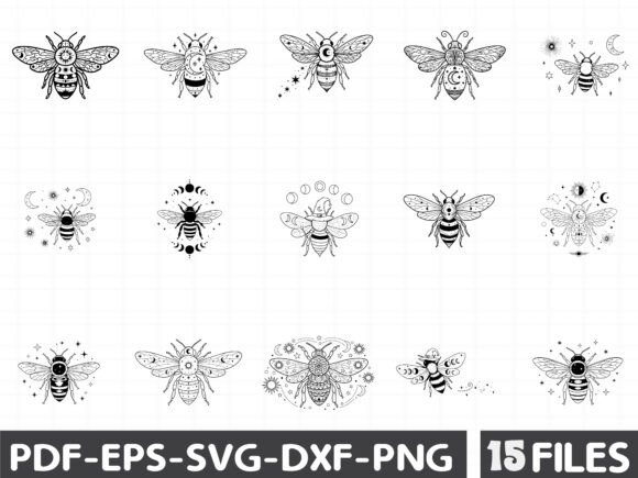 Celestial Magic Honey Bees Graphics