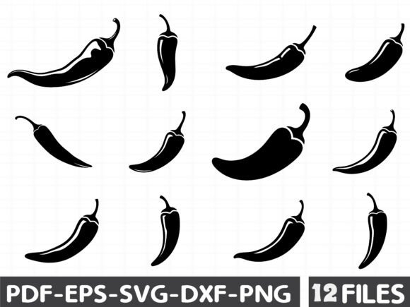 Chili Pepper Outline