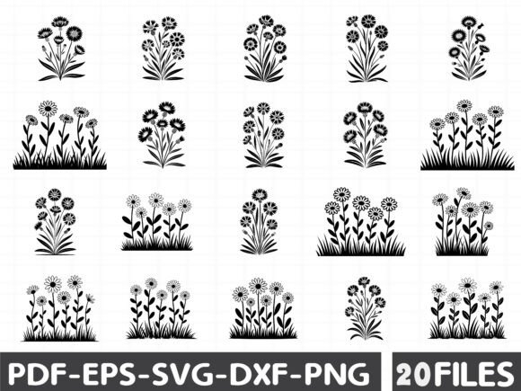 Cricut Wildflowers SVG Bundle Graphics for Local Branding