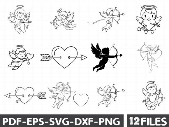 Cupid Heart Love Valentine Graphics
