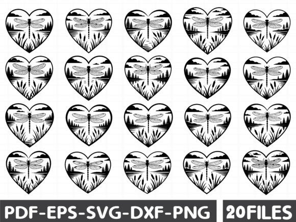 Dragonfly Heart Svg: A Graphic Asset for Creative Sellers
