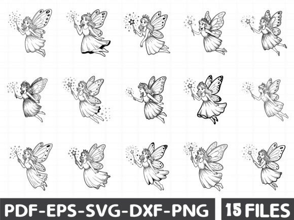 Fairy SVG Bundle Graphics for Branding