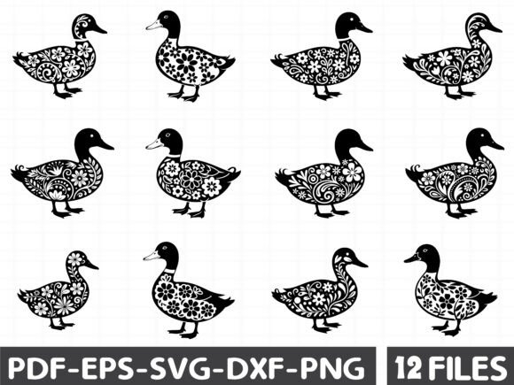 Floral Duckling: Graphics & Illustrations for Editorial Charm