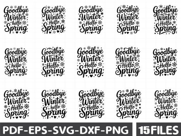 Good Bye Winter Hello Spring Graphics