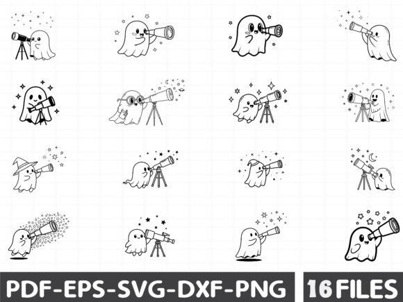 Hand Drawn Black Illustration Ghost Art Graphics