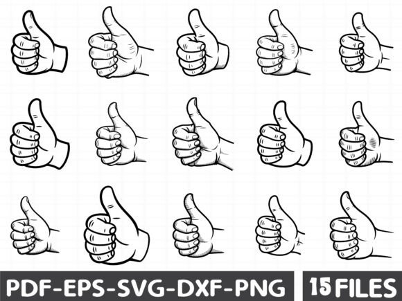 Hand Gestures Svg Graphics for Digital Sellers