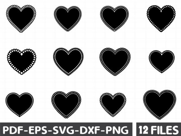 Scalloped Heart SVG for Graphics and Illustrations