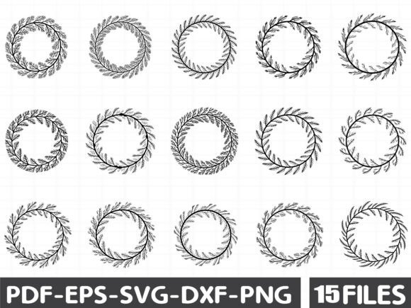 Spring Wreath Graphics for Editorial and Web Design
