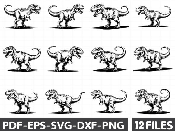 T-Rex Dinosaur Graphics for Local Branding