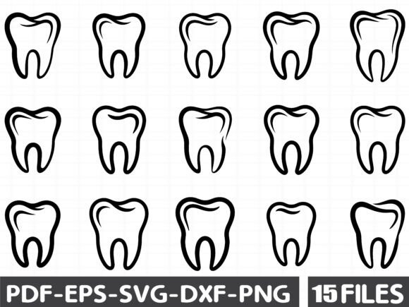 Tooth SVG Bundle Graphics for Crafting