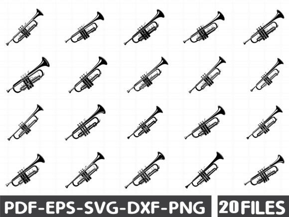 Trumpet SVG Graphics for Digital Creators