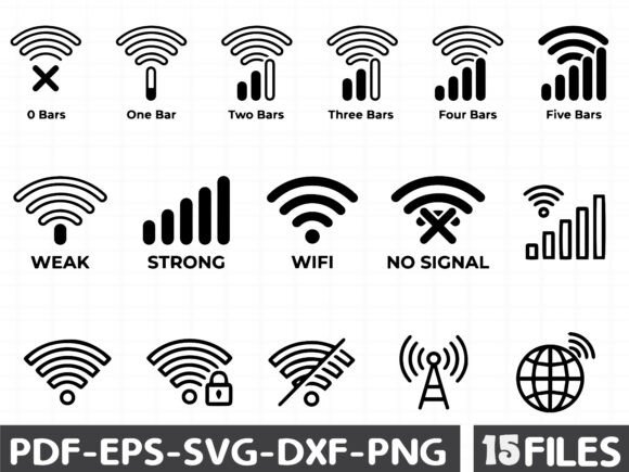 WiFi Signal Icon Vector Design Graphics