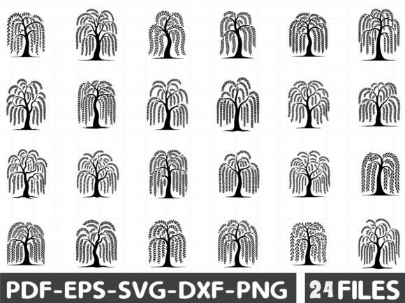 Willow Tree Svg Bundle Graphics for Branding