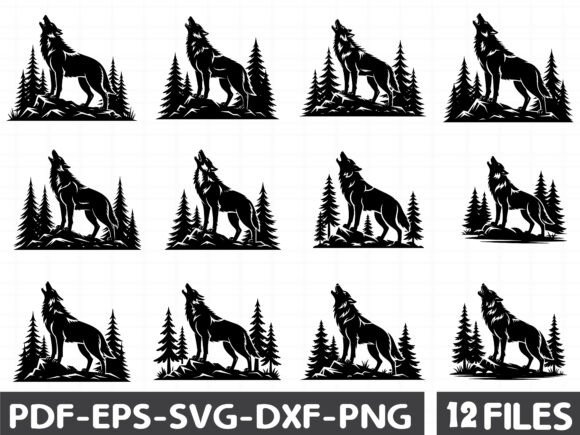 Wolf SVG Graphics for Digital Sellers